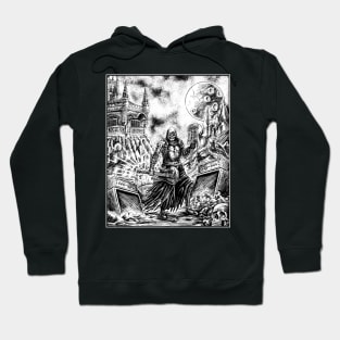 Gothic Metal Illustration Hoodie